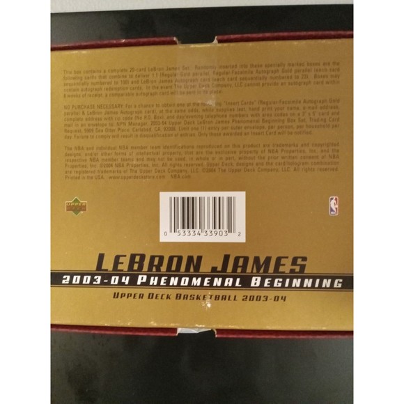 Lebron James 2003-04 Upper Deck Phenomenal Beginning  LeBron James 2003-2004 Phenomenal Beginning